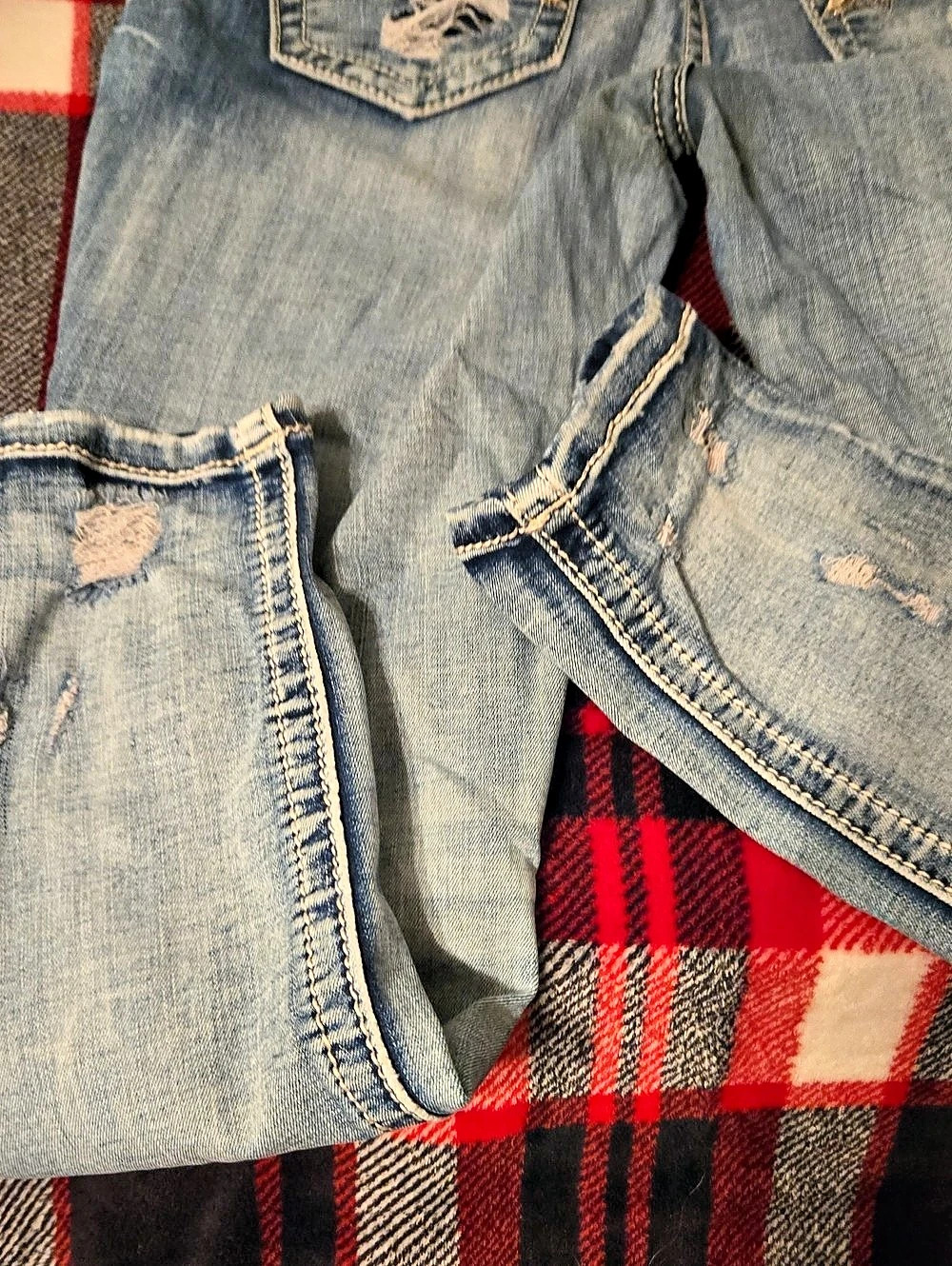 Miss Me Angel Wing Embellished Bootcut Jeans Waist 30